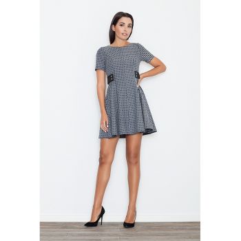 Rochie scurta -  albastru - poliester - pentru orice ocazie