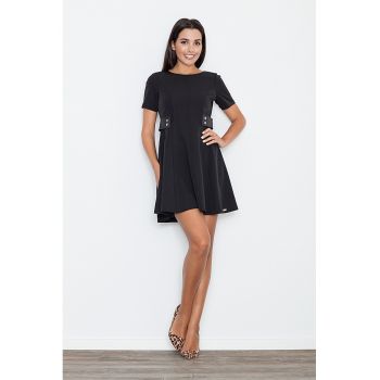 Rochie scurta -  neagra - pentru orice ocazie - poliester