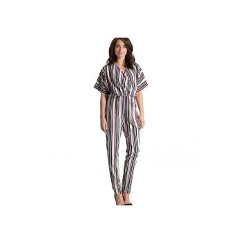 Salopeta dama -  dungi - maneci kimono - multicolor - poliester