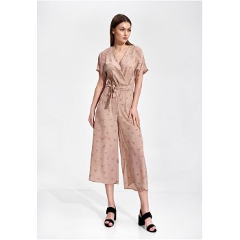 Salopeta dama -  kimono - larga - roz - poliester