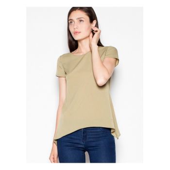 Tricou dama  simplu - verde - material usor - aerisit