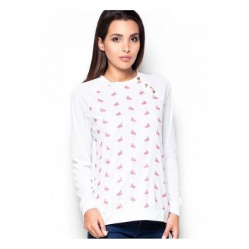 Bluza dama  maneci lungi - croiala clasica - colorat - poliester 100%