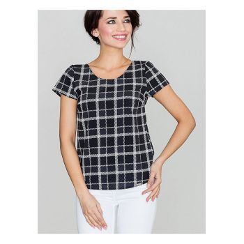 Bluza dama -  model retro - neagra - poliester 95%