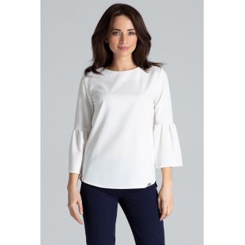 Bluza dama -  Poliester/Viscoza - Ecru -
