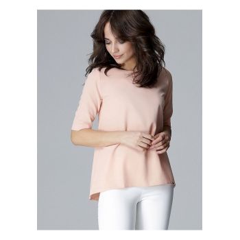 Bluza dama -  roz - poliester 65% - viscoza 35% - croiala lejera