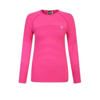 Bluza termoactiva dama  roz - poliamida/poliester - pentru trekking/sporturi de zapada