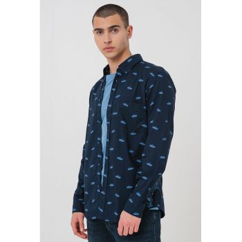 Camasa din bumbac cu model Rickert