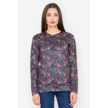 Hanorac  model floral - poliester - multicolor