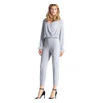 Pantaloni dama -  Gri - Poliester/Elastan