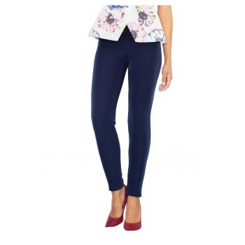 Pantaloni dama  M377 - albastru - confortabili - poliester/elastan