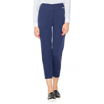 Pantaloni dama  M529 - bleumarin - poliester - viscoza