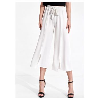 Pantaloni dama  M860 - alb - poliester - design minimalist