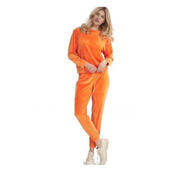 Pantaloni dama -  Poliester/Elastan - Portocaliu