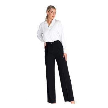 Pantaloni dama -  Poliester - Negru