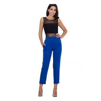 Pantaloni dama -  Poliester/Viscoza - Albastru