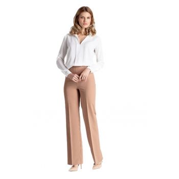 Pantaloni eleganti de dama -  Clane - maro