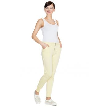 Pantaloni eleganti de dama -  Condwirddhin - galben
