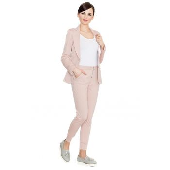 Pantaloni eleganti de dama -  Elyarre - roz