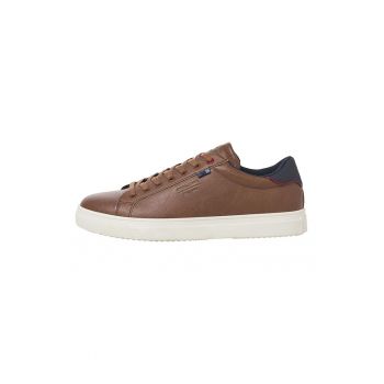 Pantofi sport din piele ecologica cu logo discret