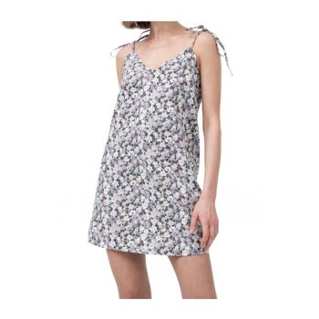 Rochie de dama -  model floral - volan - multicolor - bumbac -