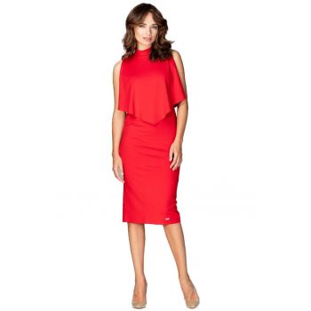 Rochie midi dama  Kahervydd K480 rosie