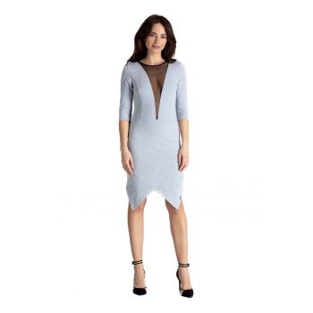 Rochie mini dama Colgrengoire L012 gri
