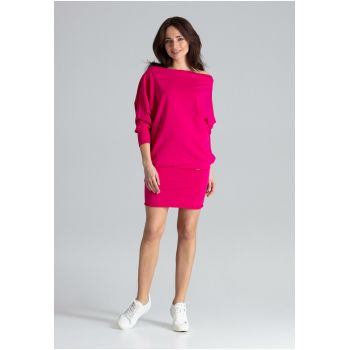 Rochie mini dama Stubby K254 roz