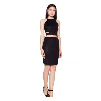 Set fusta/top -  negru - poliester/elastan -