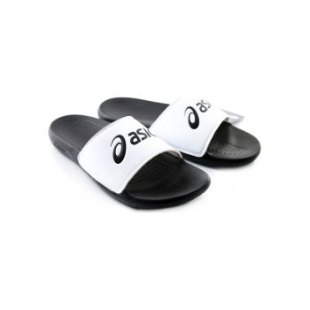 Slapi -  Plastic/Cauciuc - Alb/Negru -