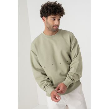Bluza de trening lejera cu imprimeu pe partea din spate