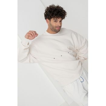 Bluza de trening lejera cu imprimeu pe partea din spate