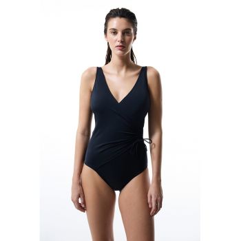 Costum de baie intreg cu decolteu in V si bretele ajustabile