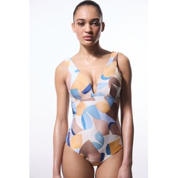 Costum de baie intreg cu imprimeu