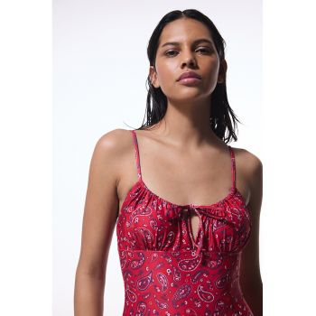 Costum de baie intreg cu model paisley