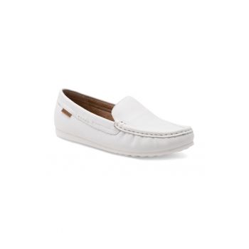Mocasini dama -  437079 - Piele naturala - Alb