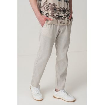 Pantaloni din amestec de in Sanderson