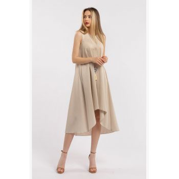 Rochie asimetrica din in