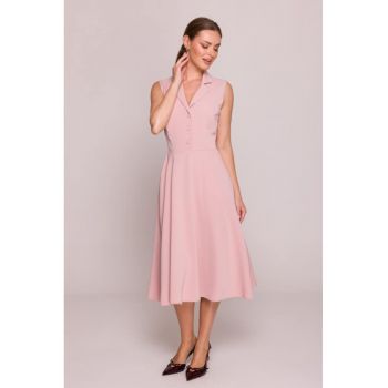Rochie evazata cu guler -