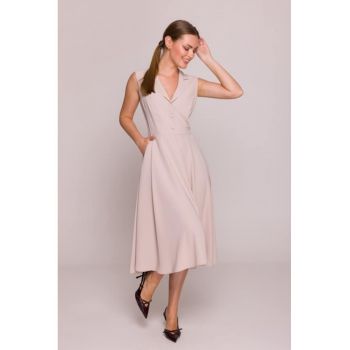 Rochie evazata cu guler -