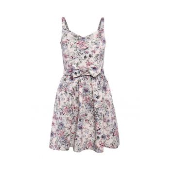 Rochie evazata de bumbac - cu imprimeu floral