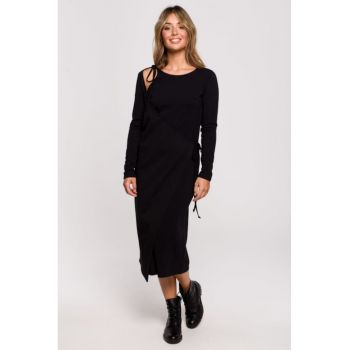 Rochie in straturi cu legare laterala -