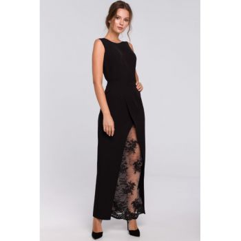 Rochie lunga de seara cu partea de jos din dantela -