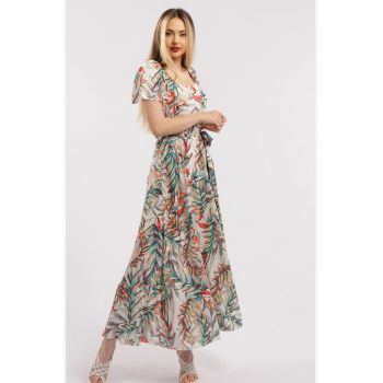Rochie maxi cu croiala in A si model