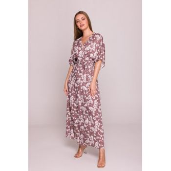 Rochie petrecuta maxi cu imprimeu -