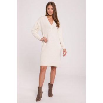 Rochie tip pulover cu decolteu in V -