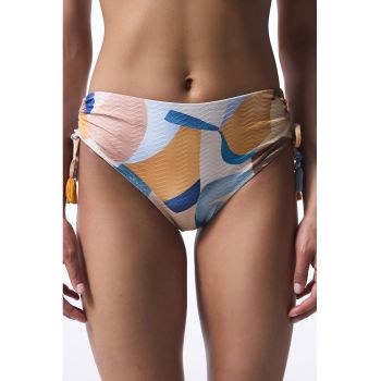 Slip cu model abstract si talie inalta