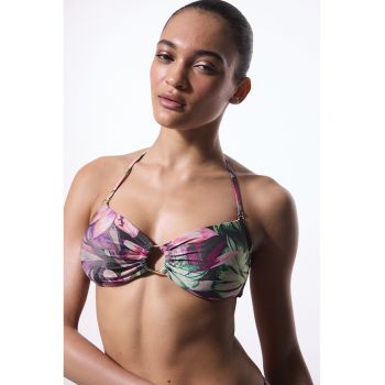Sutien de baie cu model floral