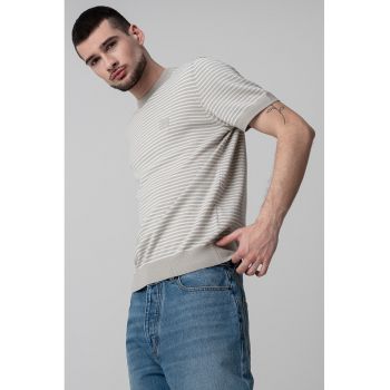 Tricou lejer din bumbac si casmir Kanache