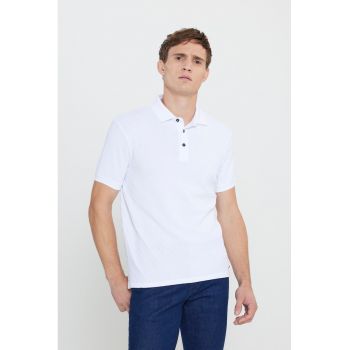 Tricou polo cu model uni