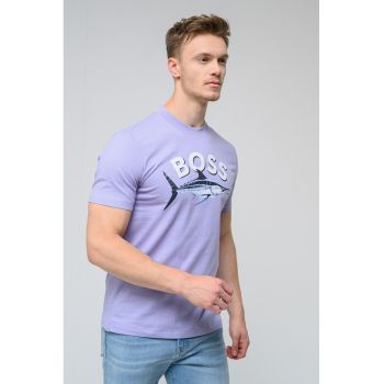 Tricou slim fit cu imprimeu